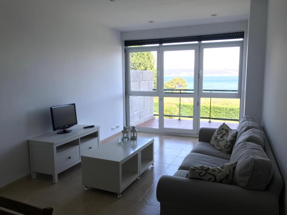 Apartamento Con Terraza Primera Linea De Playa Finisterre Exterior photo